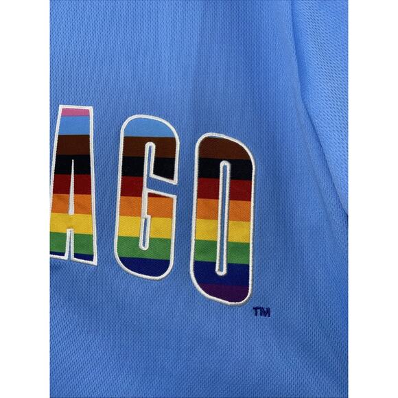 Chicago Cubs Pride Night Button Down Jersey Men’s XL - Picture 2 of 7